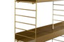 Hanah Home Estantería de pared Cm-068-A Dorado